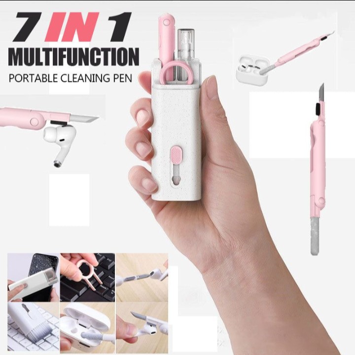 Multifunctional Bluetooth-compatible Headset Cleaning Pen Set Keyboard Cleaner Cleaning Tools Cleaner Keycap Puller Kit