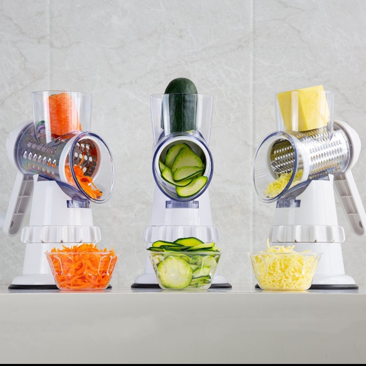 3 In 1 Vegetable Slicer Manual Kitchen Accessories Grater For Vegetable Cutter Round Chopper Mandolin Shredder Potato Home Kitchen Supplies Kitchen Gadgets