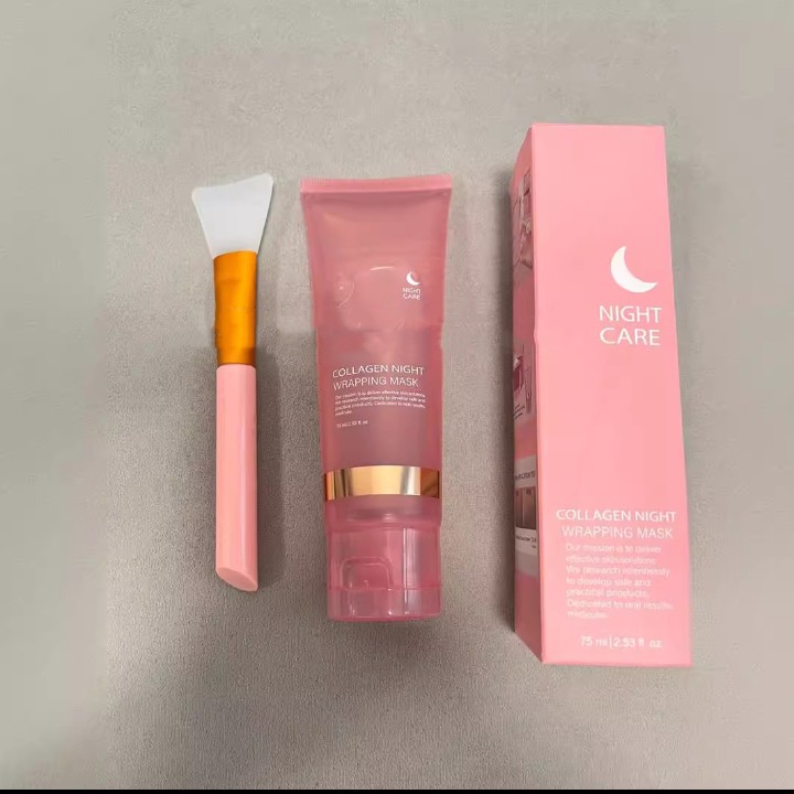 Face Night Mask Collagen Wrapping Mask Natural Ingredients Firming Elasticity & Hydration Anti-wrinkle For Skin Care