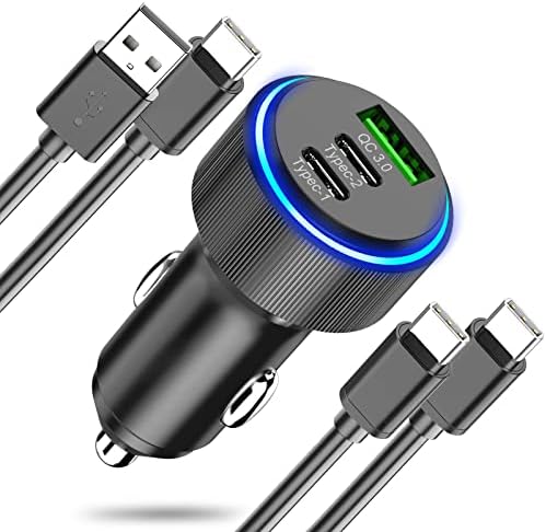 Cargador para Auto USB-C y QC 3.0