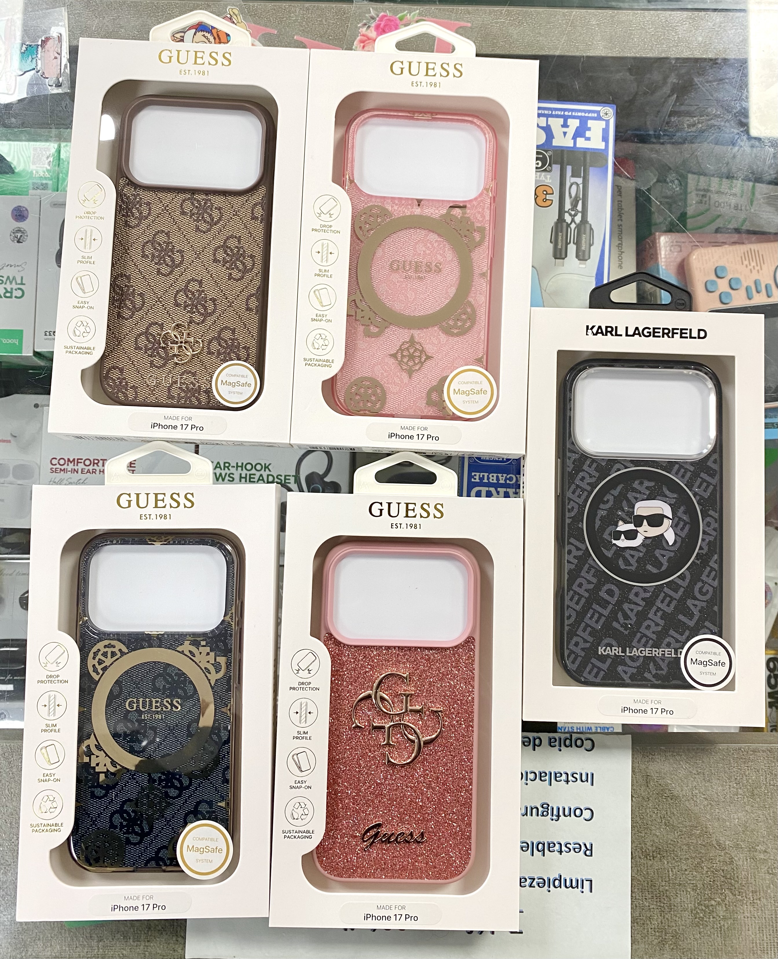 Fundas iPhone 17 Pro Guess, Karl Lagerfeld