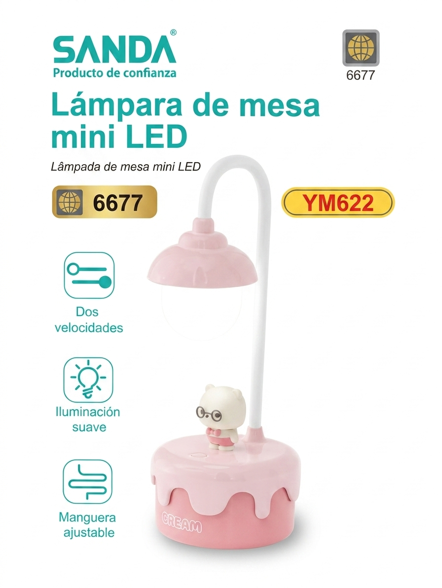 Lámpara de mesa mini LED