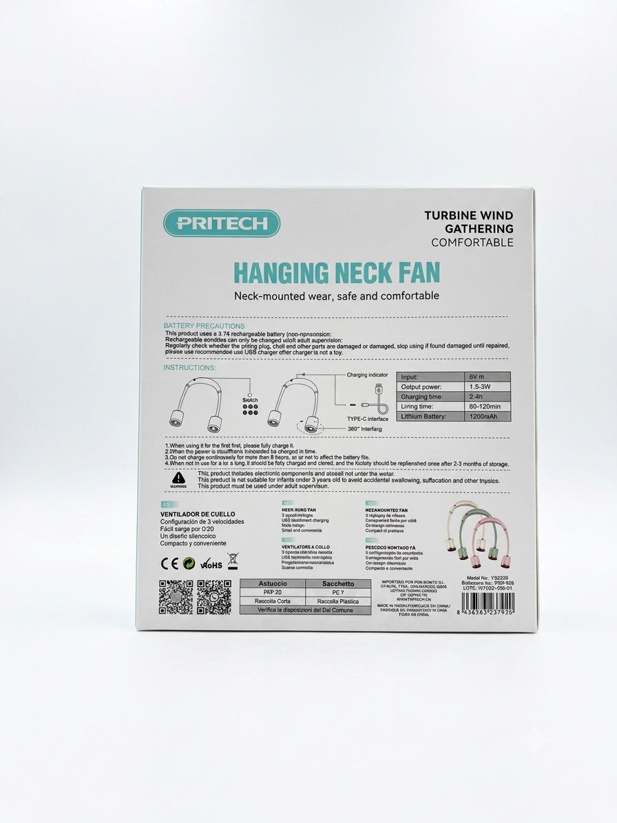 Ventilador de cuello Pritech