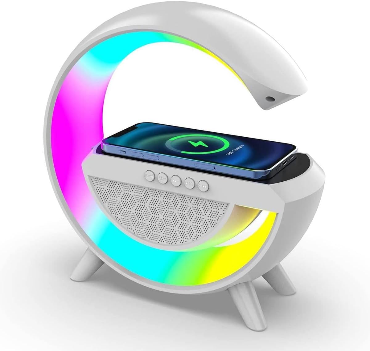 Altavoz Bluetooth con Luz LED y Cargador Inalámbrico