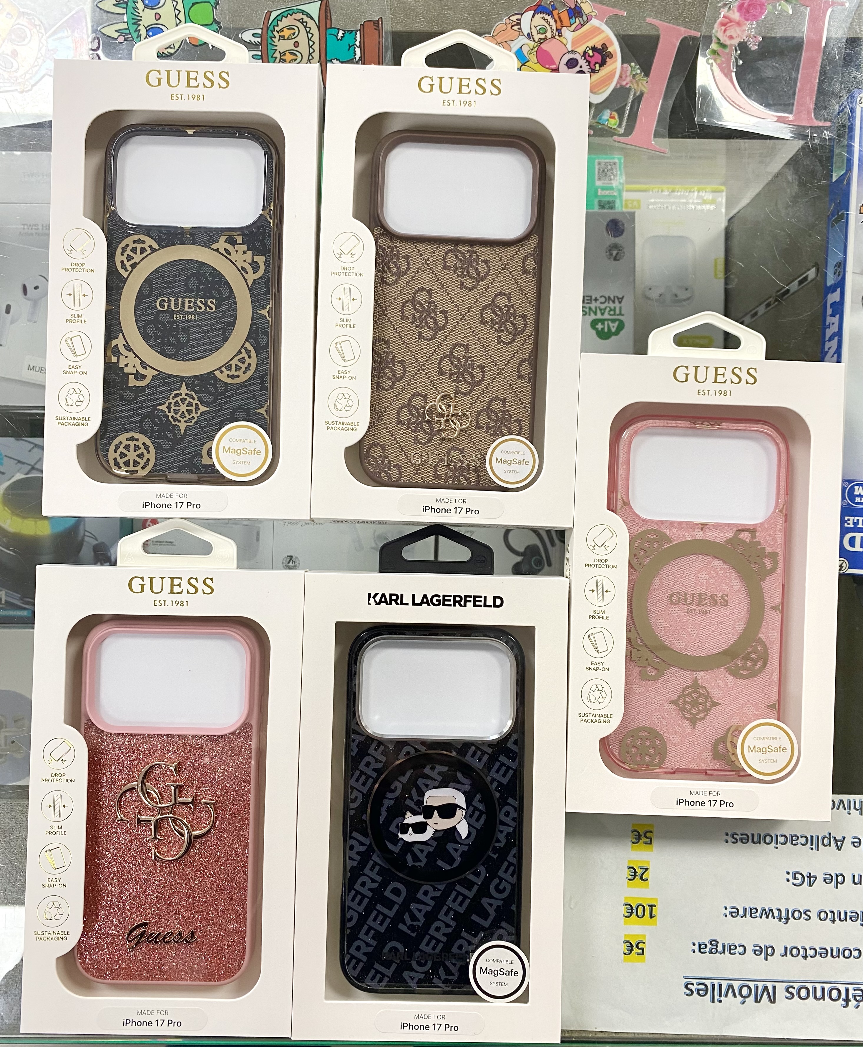 Fundas iPhone 17 Pro Guess, Karl Lagerfeld