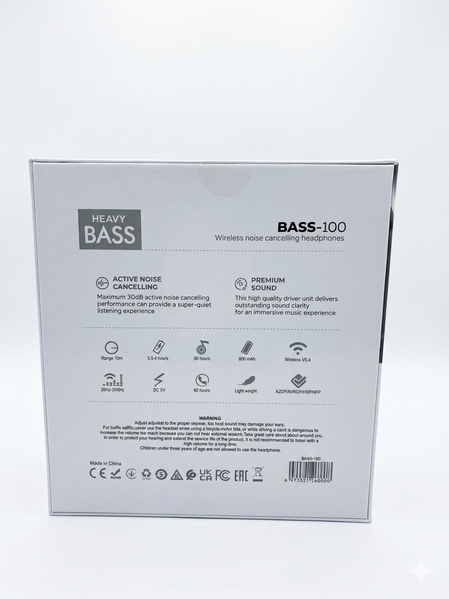 Auriculares Bass-100