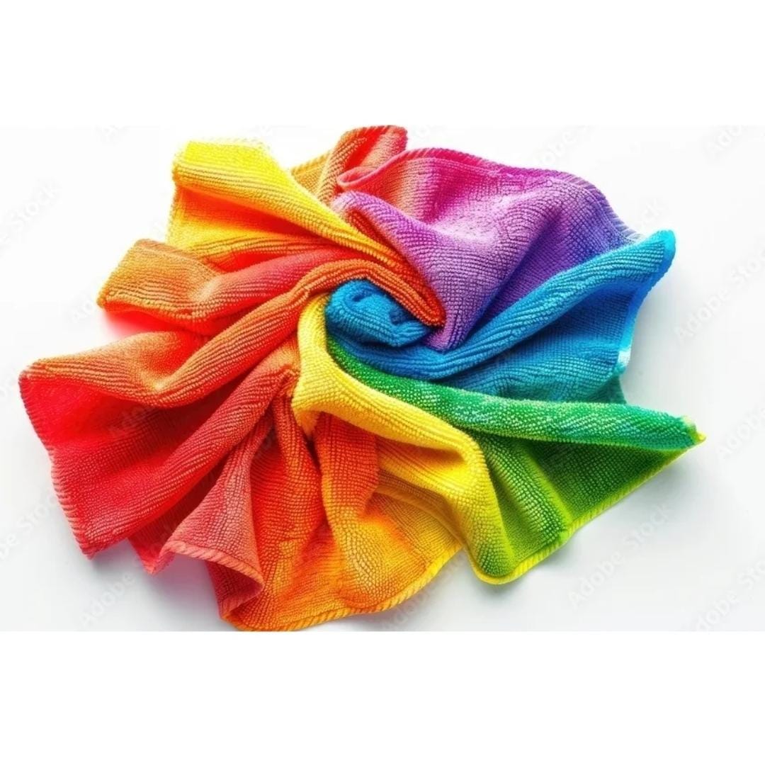Rainbow Microfiber Cleaning Cloth