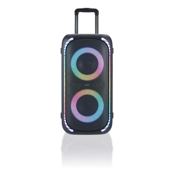 Bocina portátil con luces LED