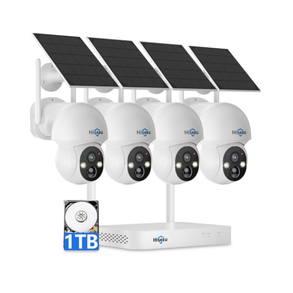 Kit de Cámaras de Seguridad Solar 4K