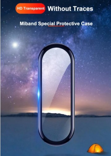 2 Películas P/ Xiaomi Mi Band 5 Com Borda 3d + Kit Aplicação