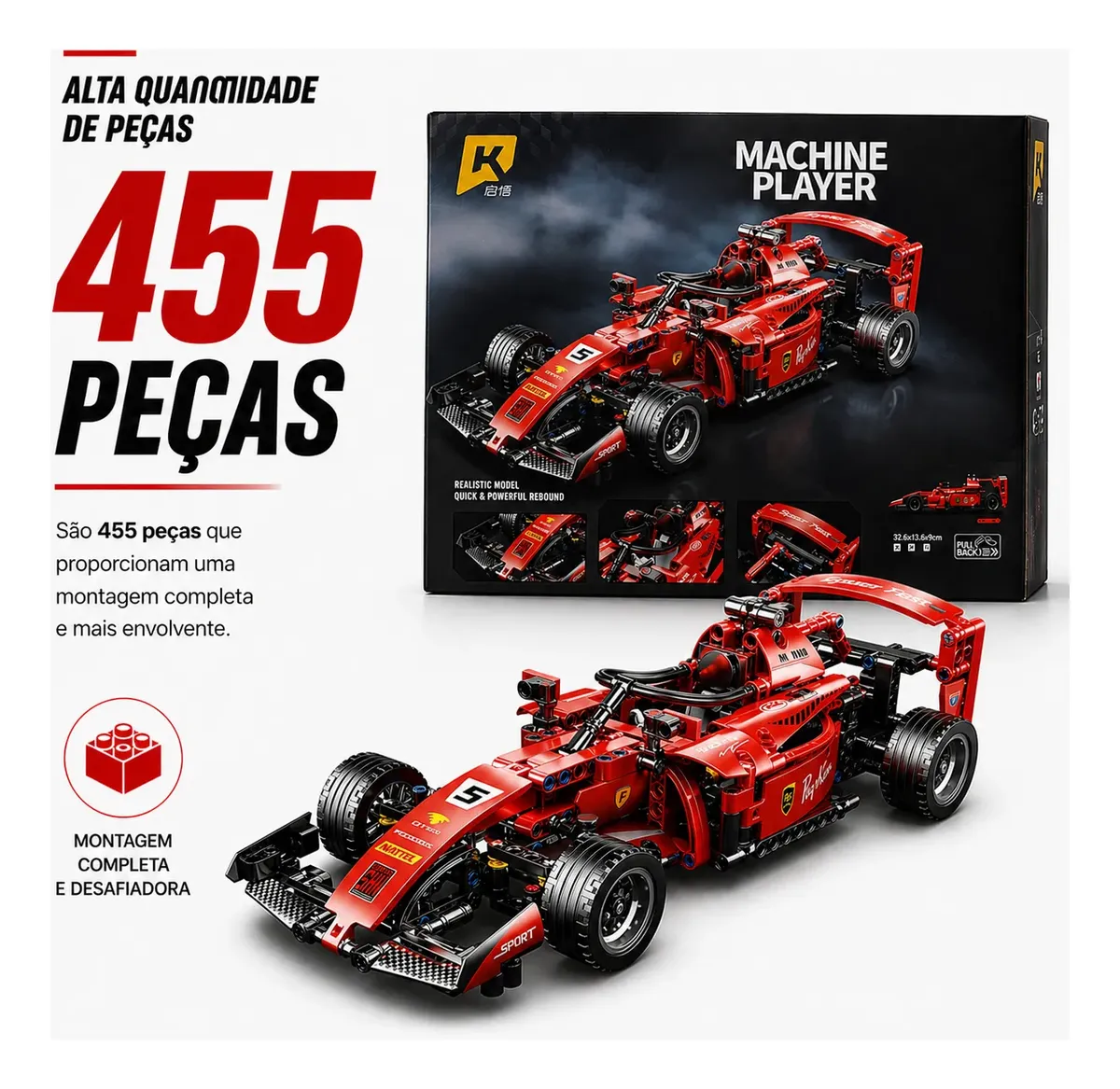 Carro de Blocos Fórmula 1