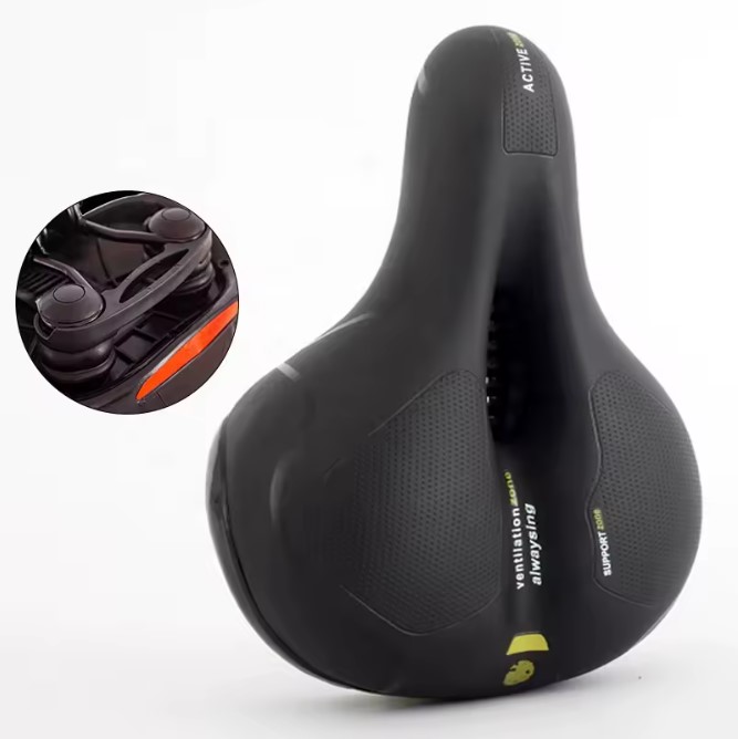 Nunca Mais Sinta Dor ao Pedalar/ Selim para Bike Anatômico Happybras/ com GEL e MOLAS (MTB, Speed, Trilhas)
