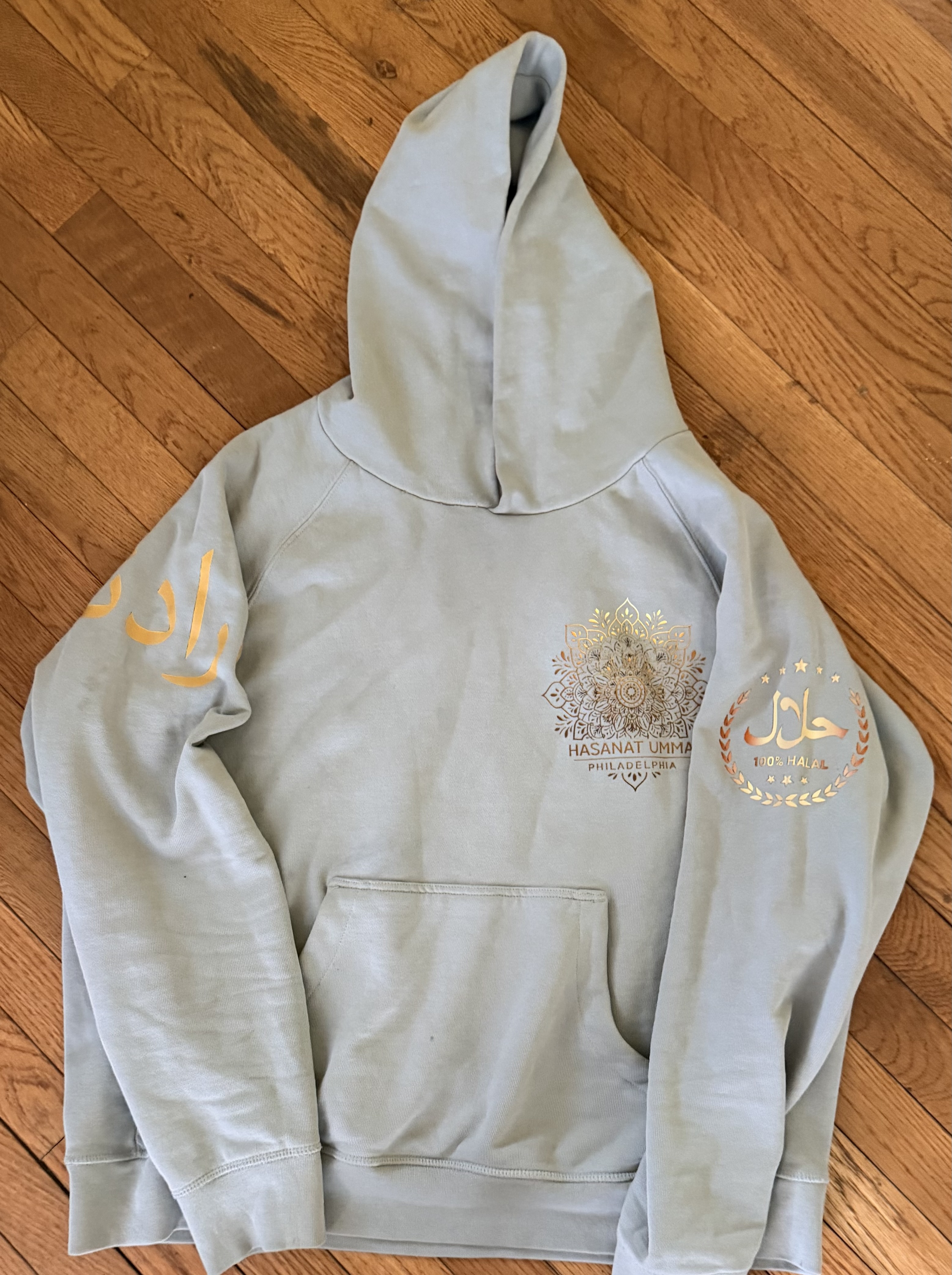 Light Gray Graphic Hoodie