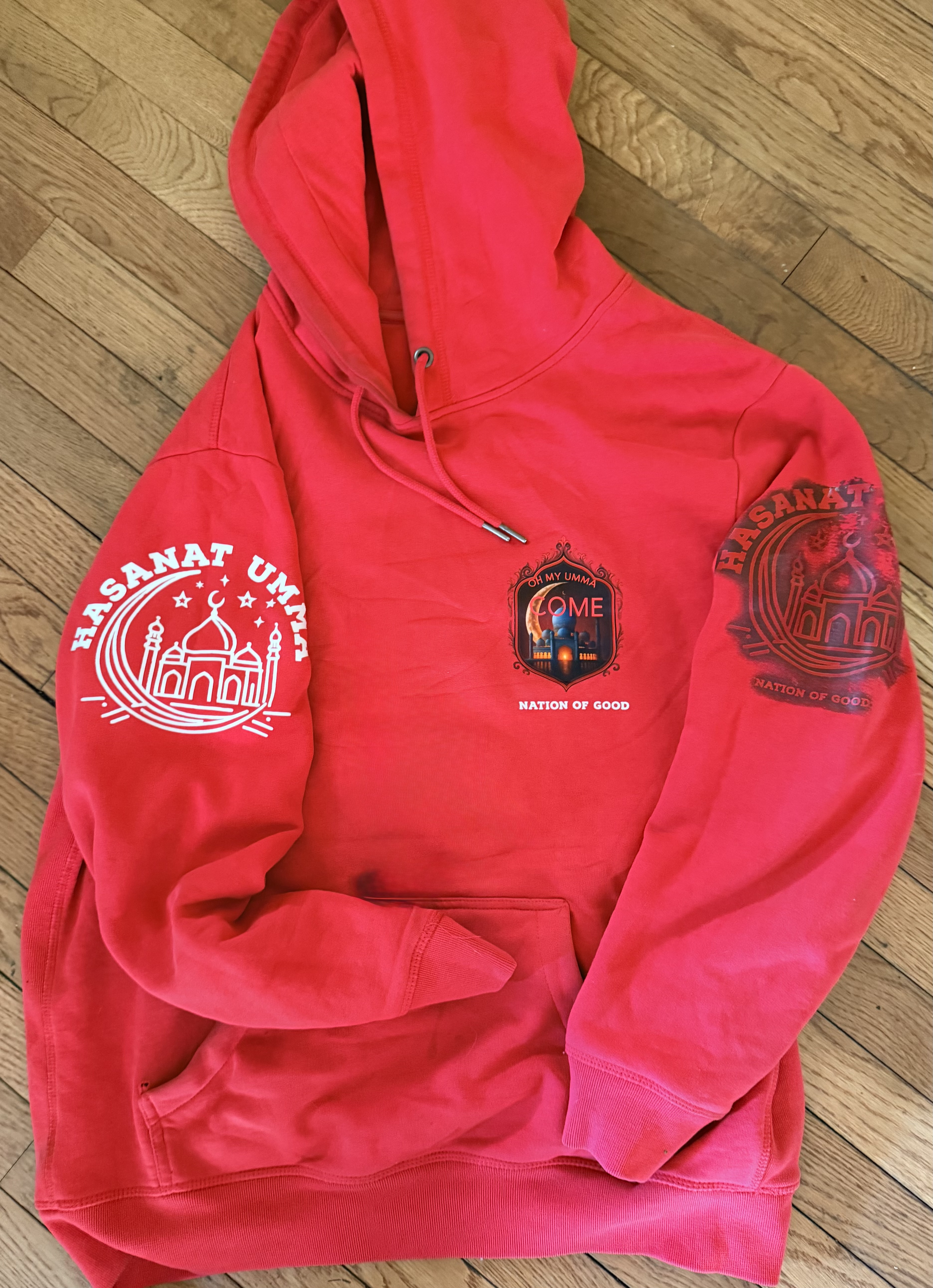 Red Graphic Hoodie
