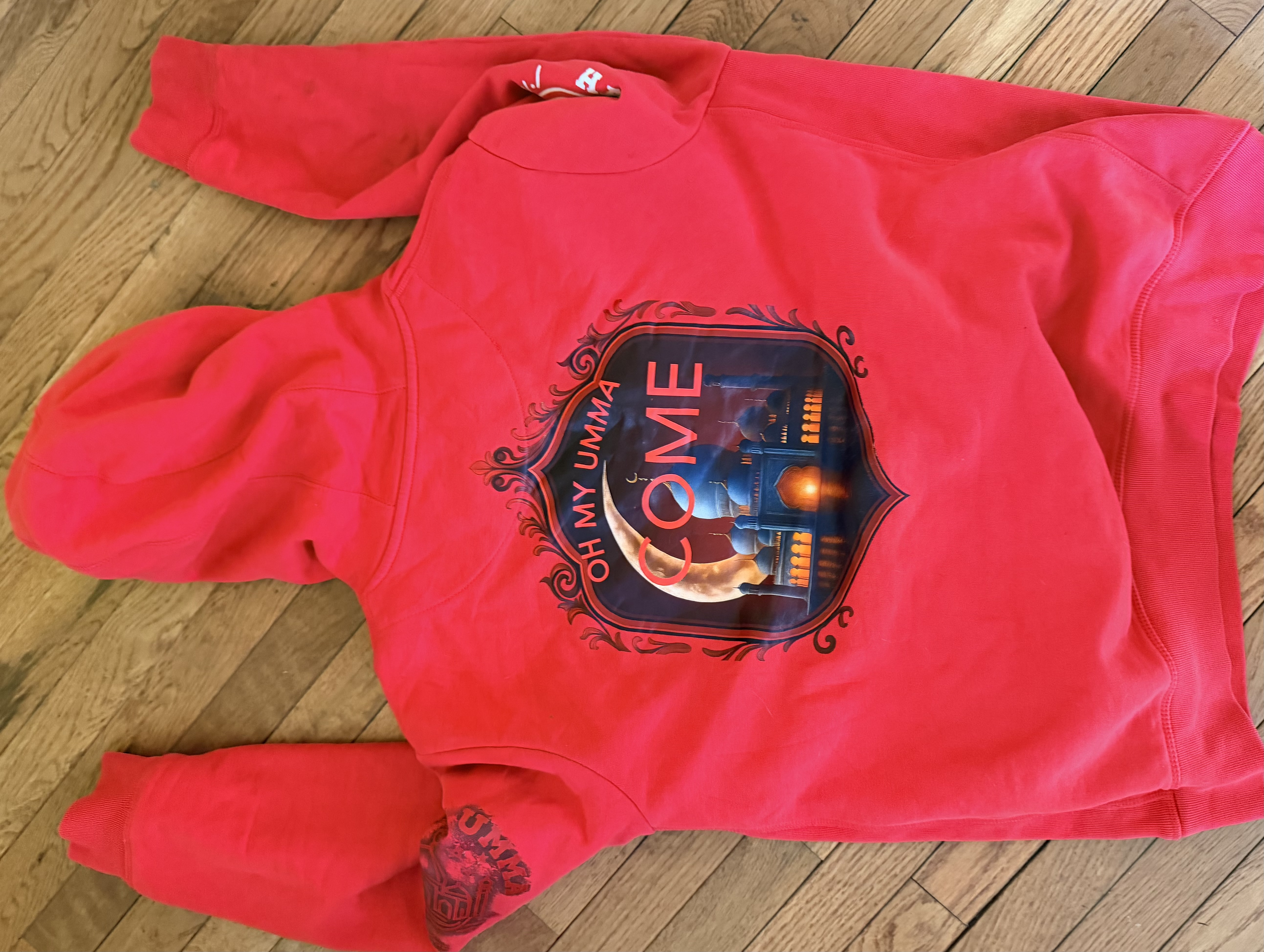 Red Graphic Hoodie