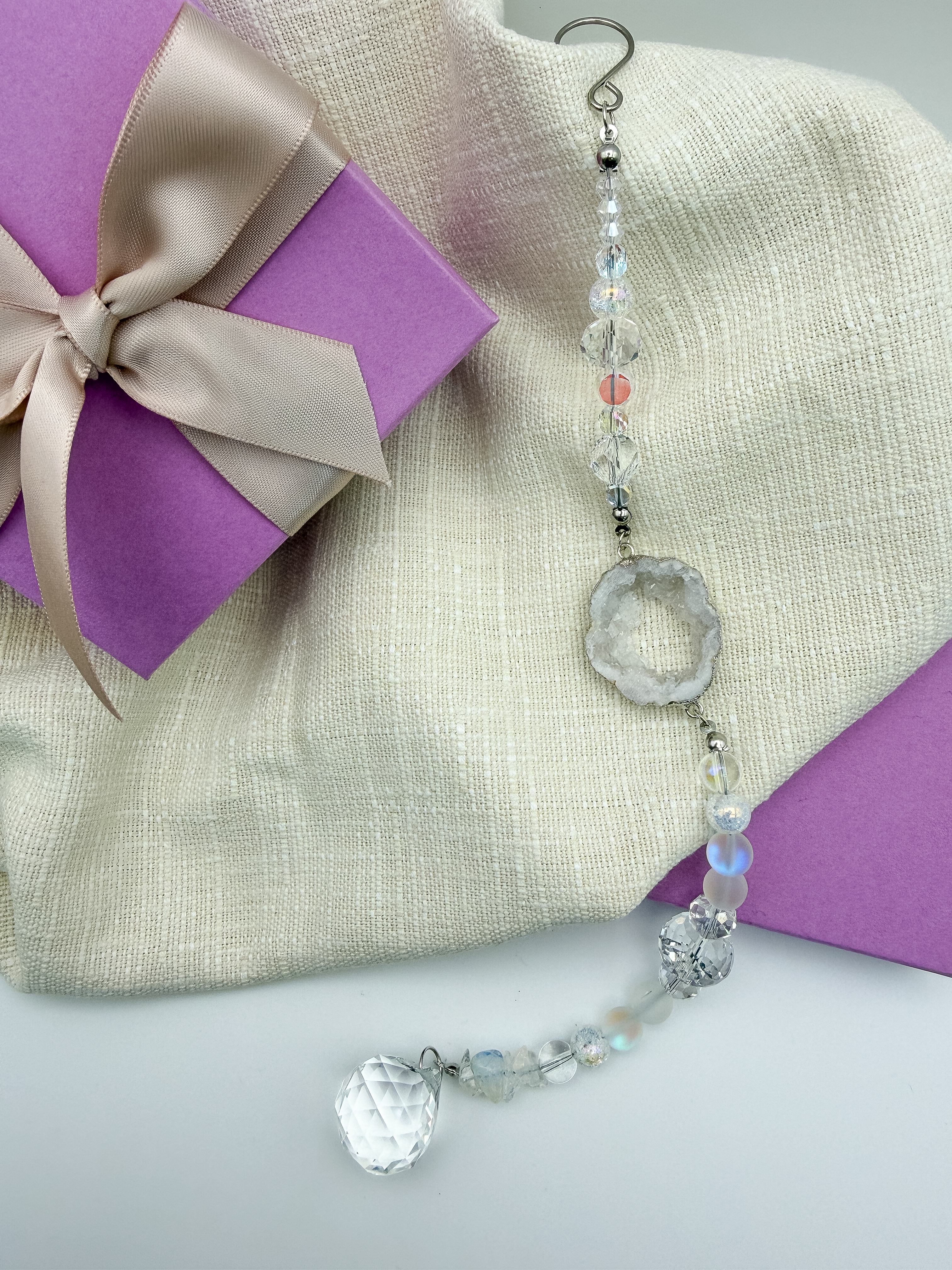 Natural Druzy Suncatcher