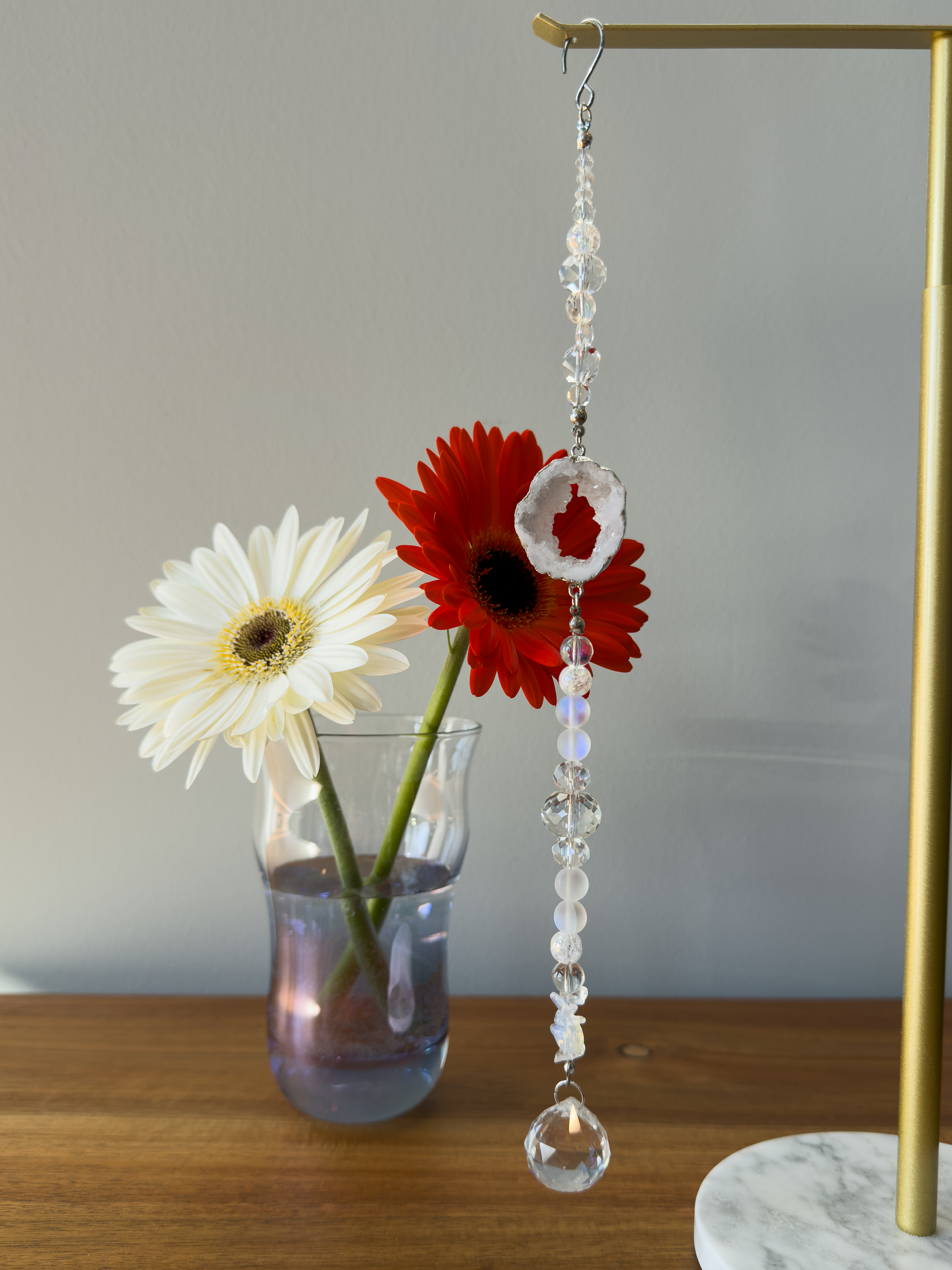 Natural Druzy Suncatcher