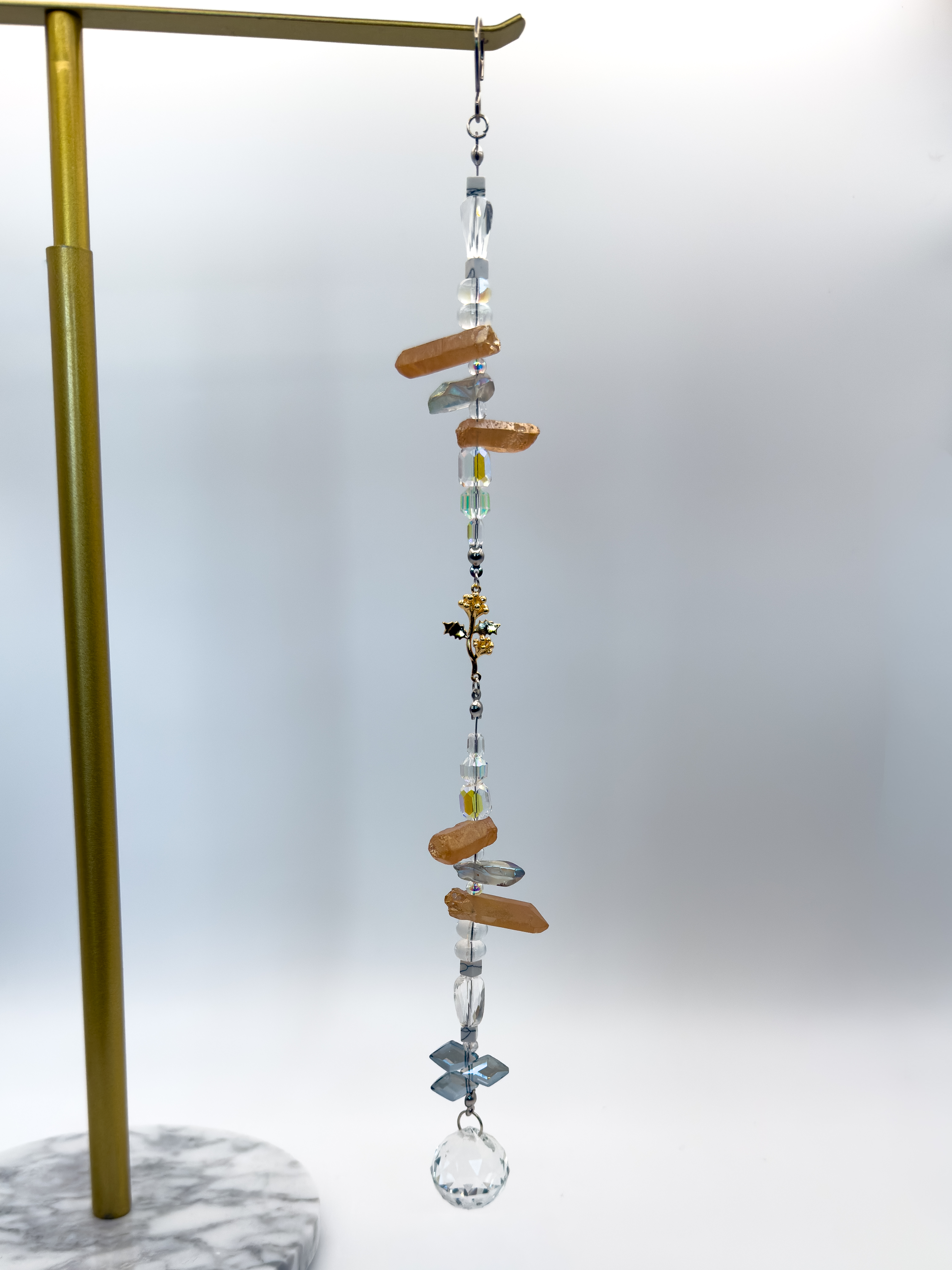 18K Gold Plated Assorted Flower Suncatcher