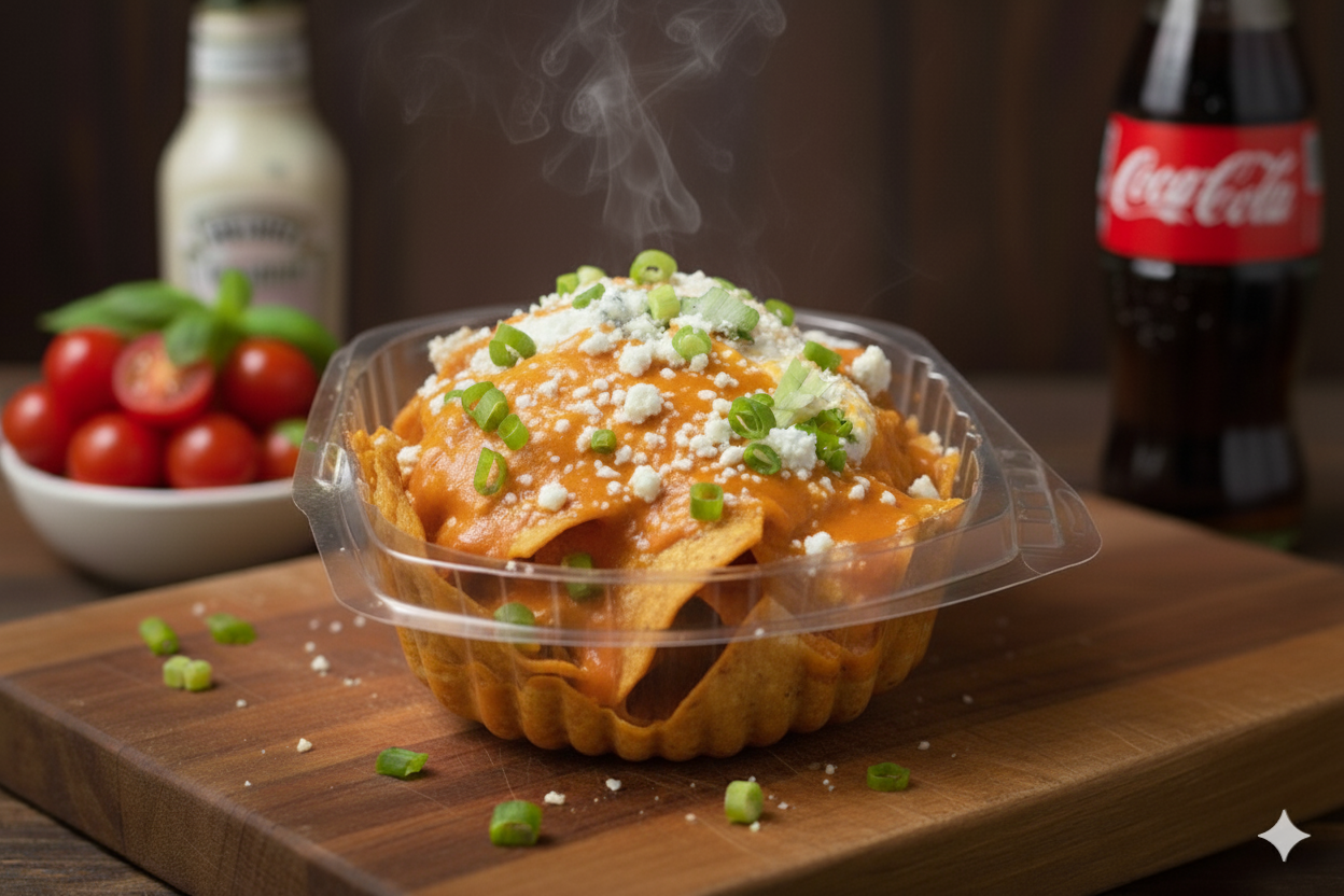 Chilaquiles minis (sin proteína)