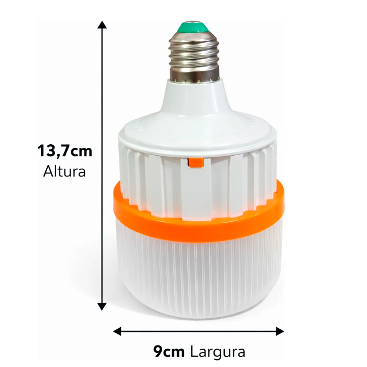 Lâmpada De Emergência 50w 127/220 Led Recarregável 5ah