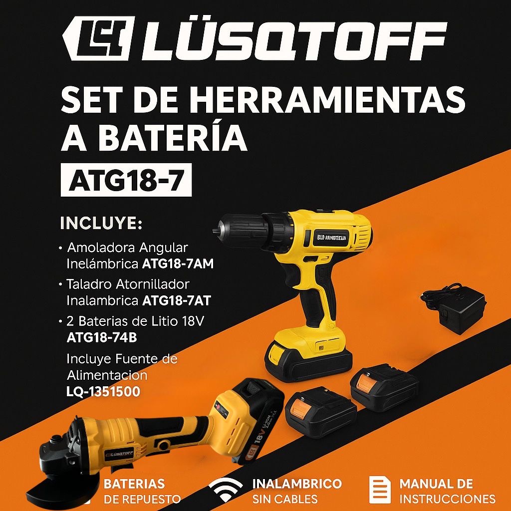 SET DE HERRAMIENTAS A BATERIA