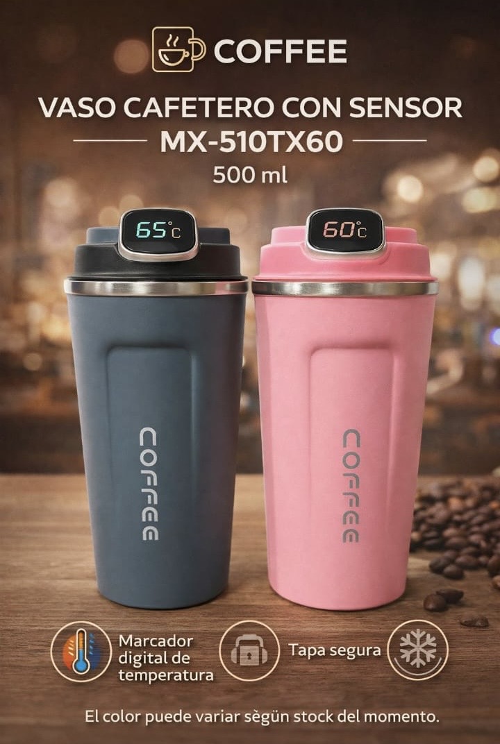 VASO CAFETERO CON SENSOR