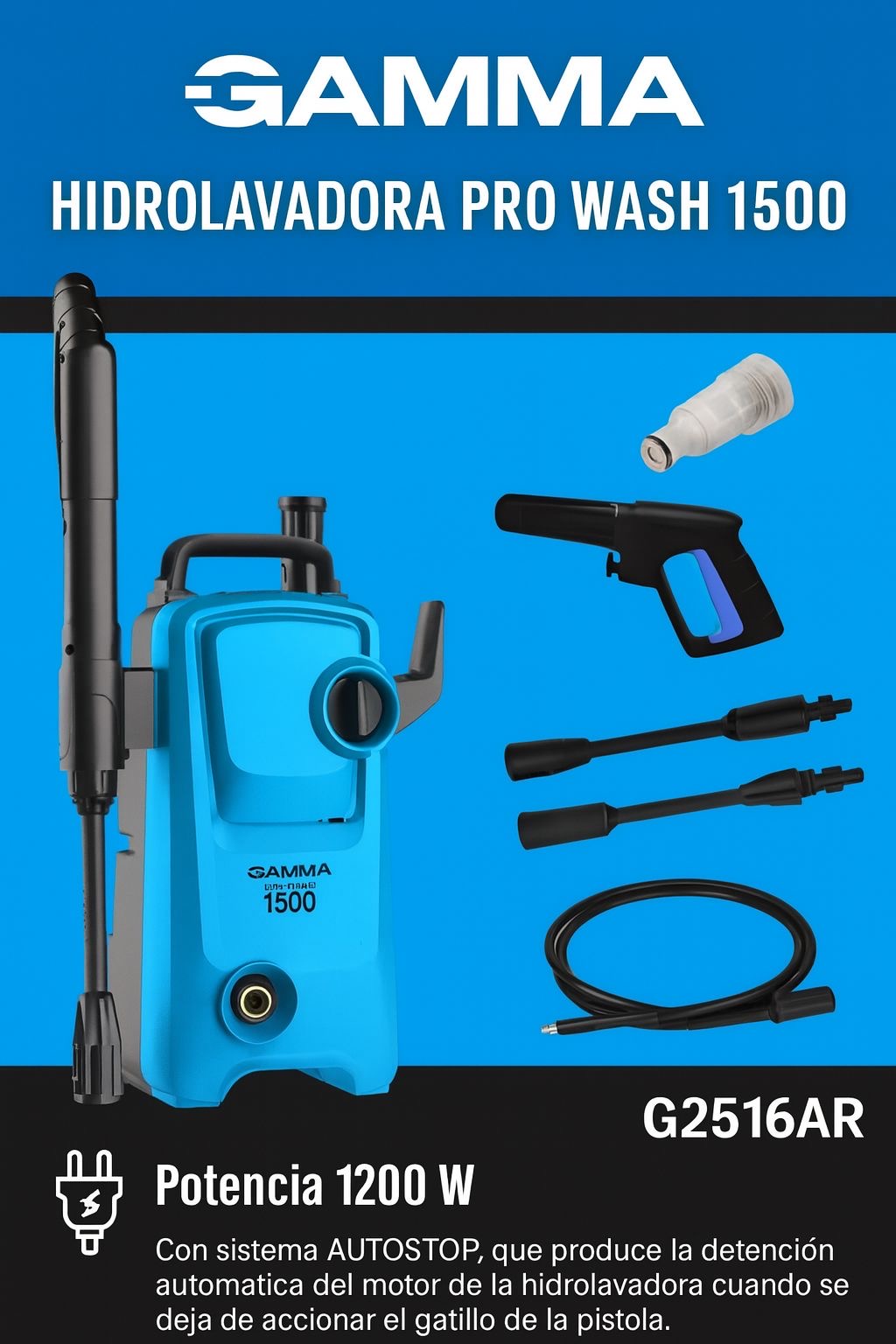 HIDROLAVADORA PRO WASH 1500