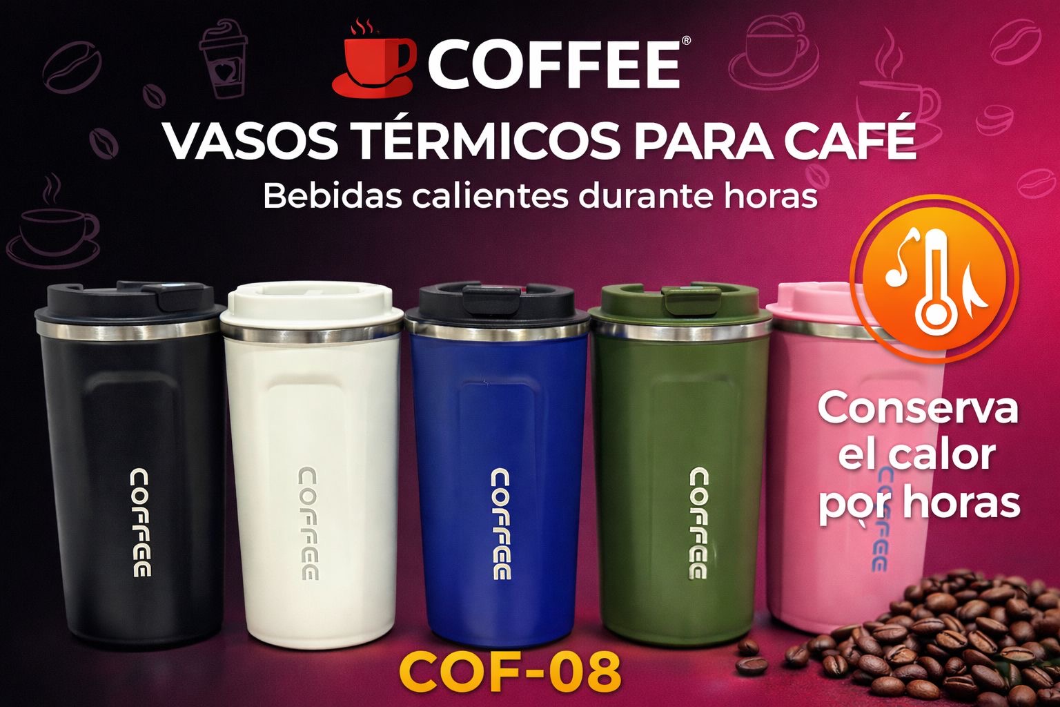 VASOS TERMICOS PARA CAFE
