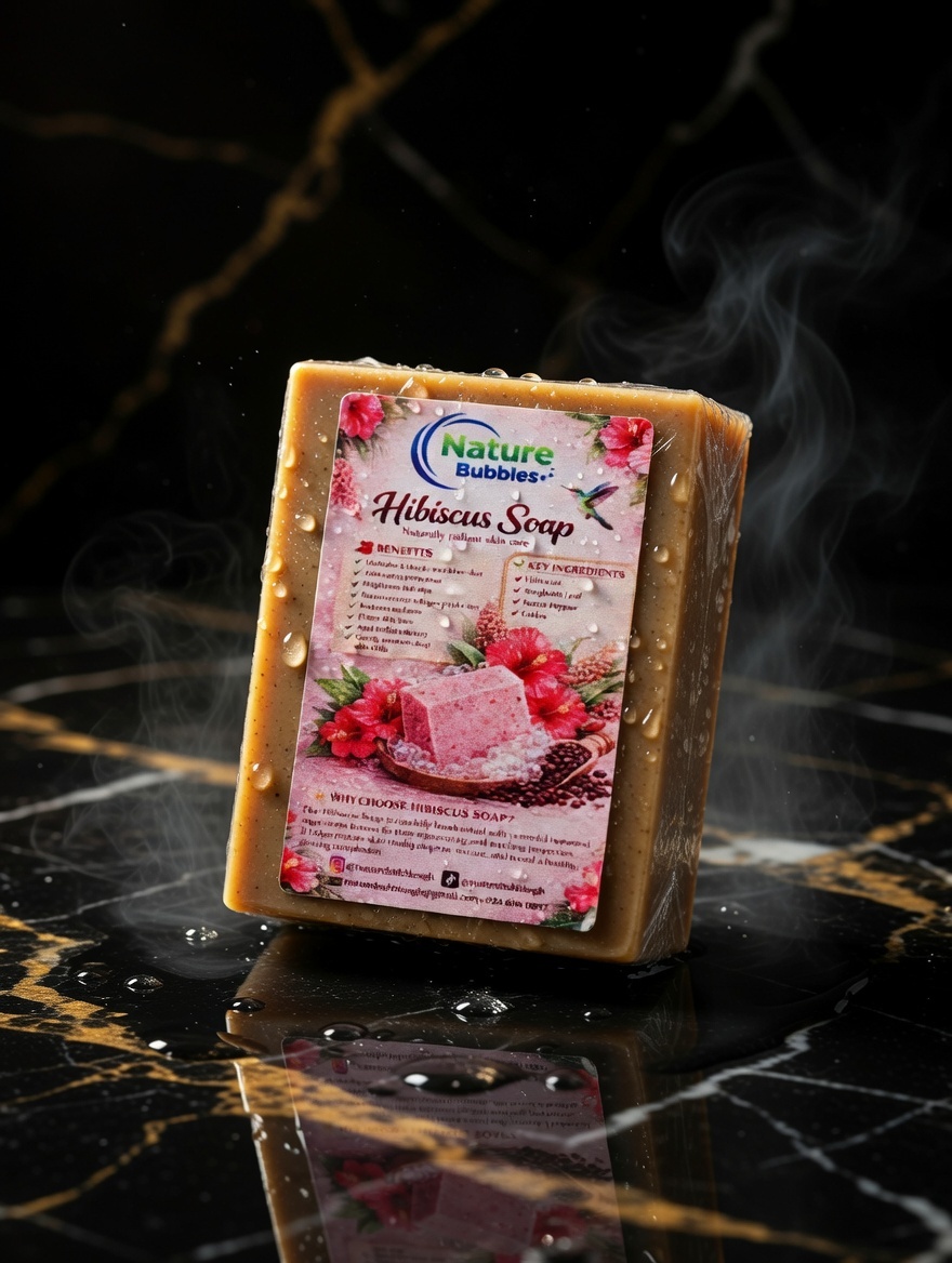 Nature Bubbles Hibiscus Soap