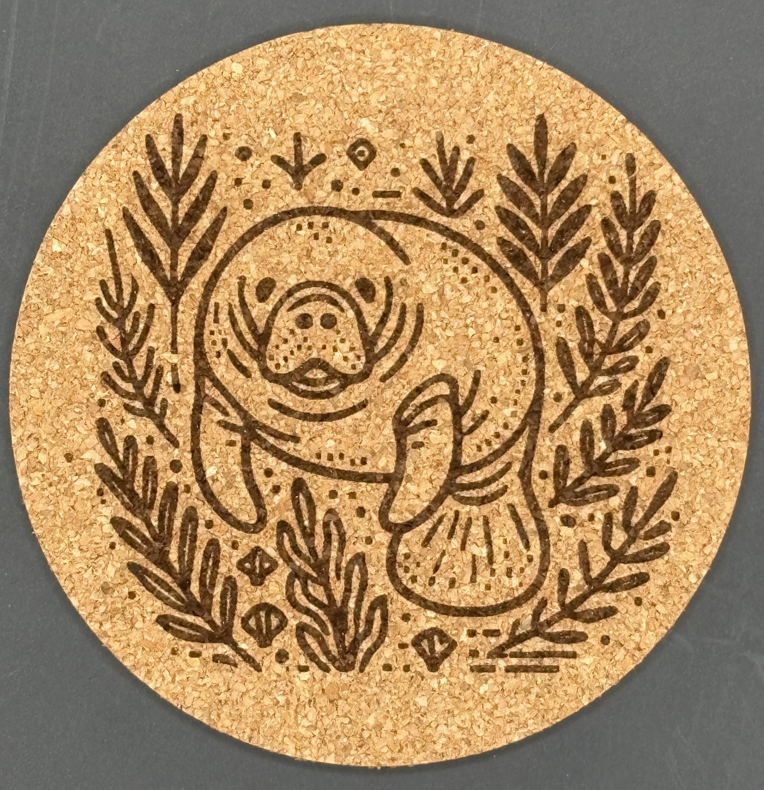 Seaside series - Manatee Coasters (Cork, set of 4)