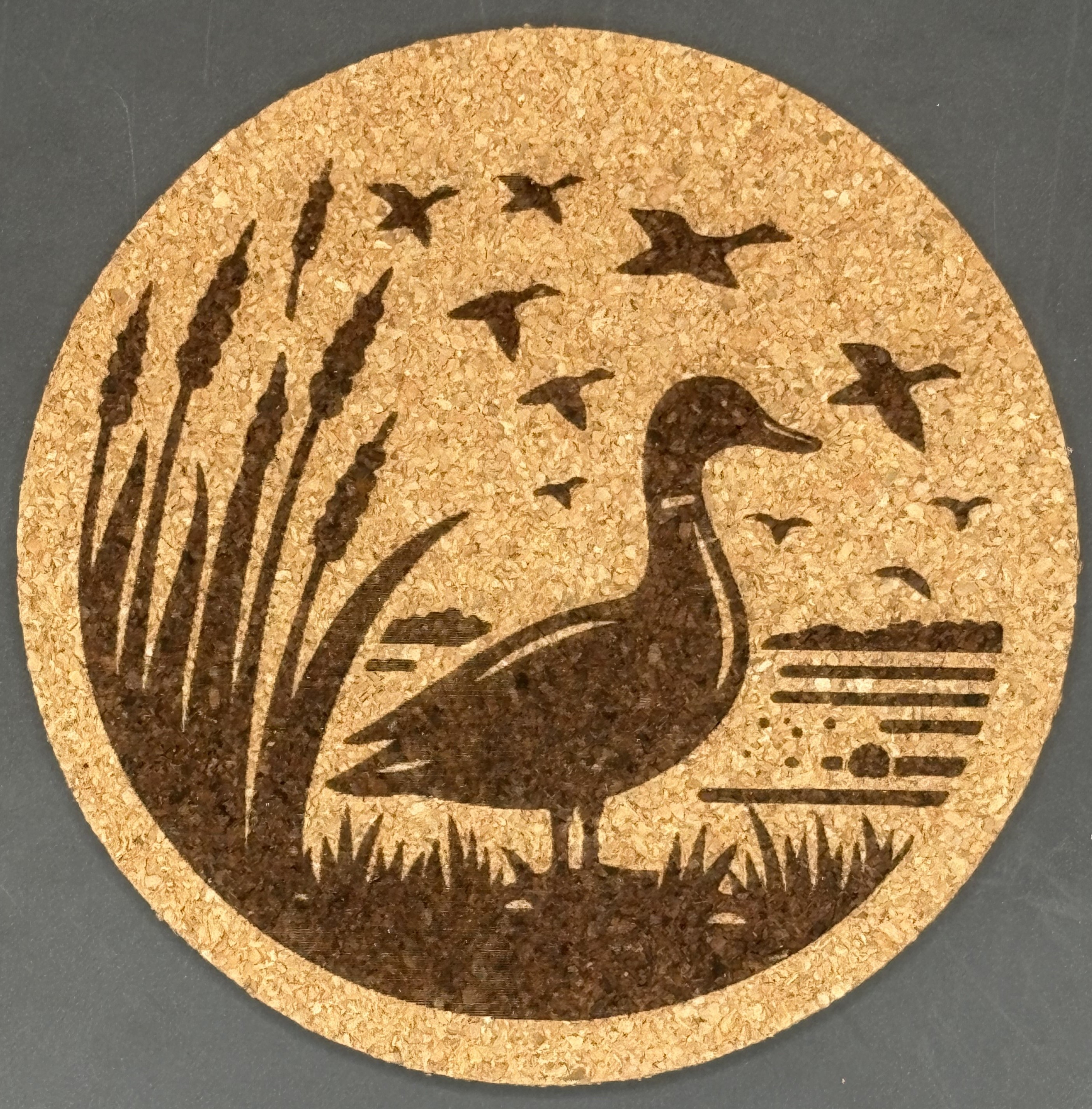 Wildlife series - Mallard Duck Coasters (Cork, set of 4)