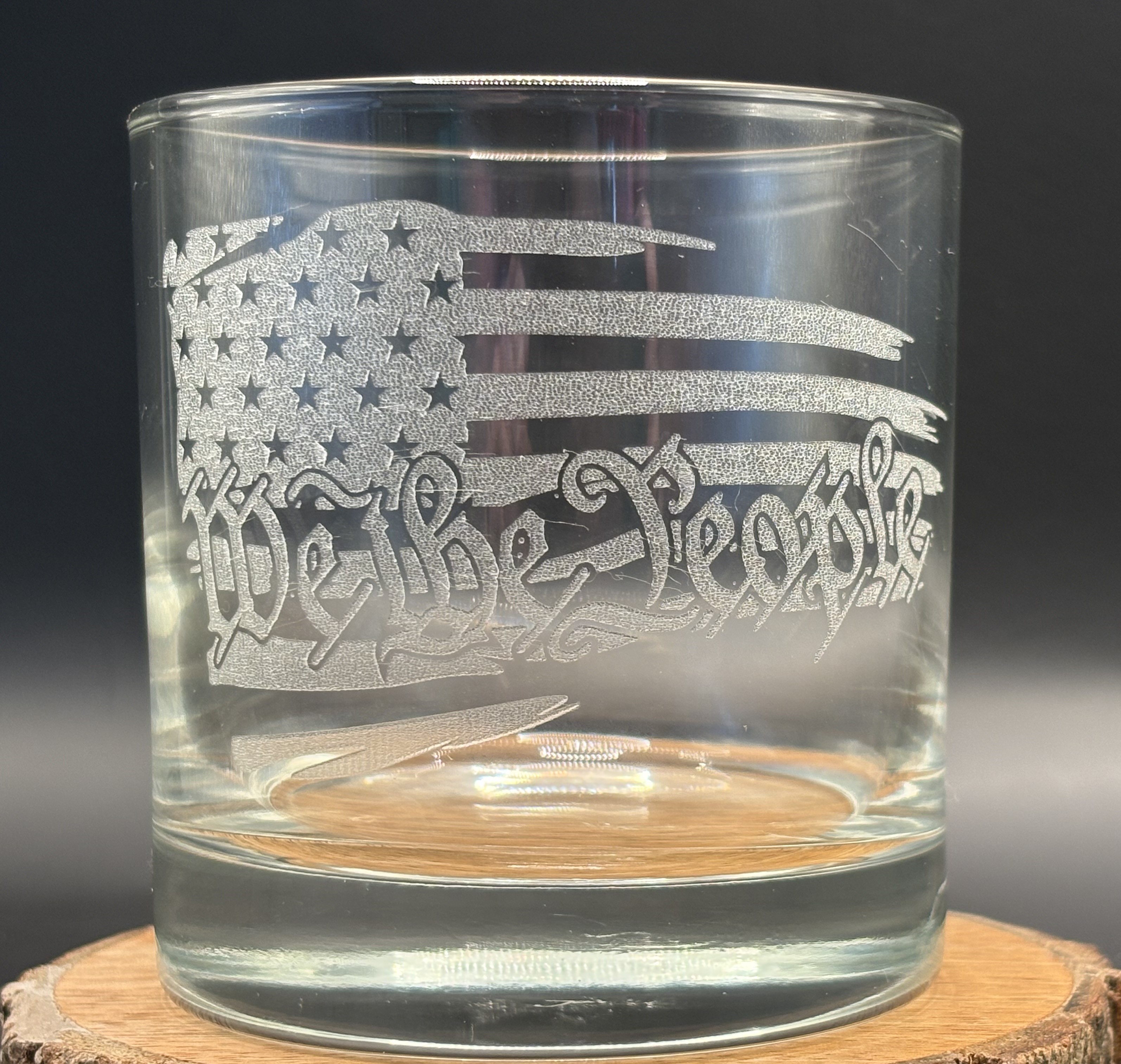Custom Smooth Sided Lowball Whisky Glass