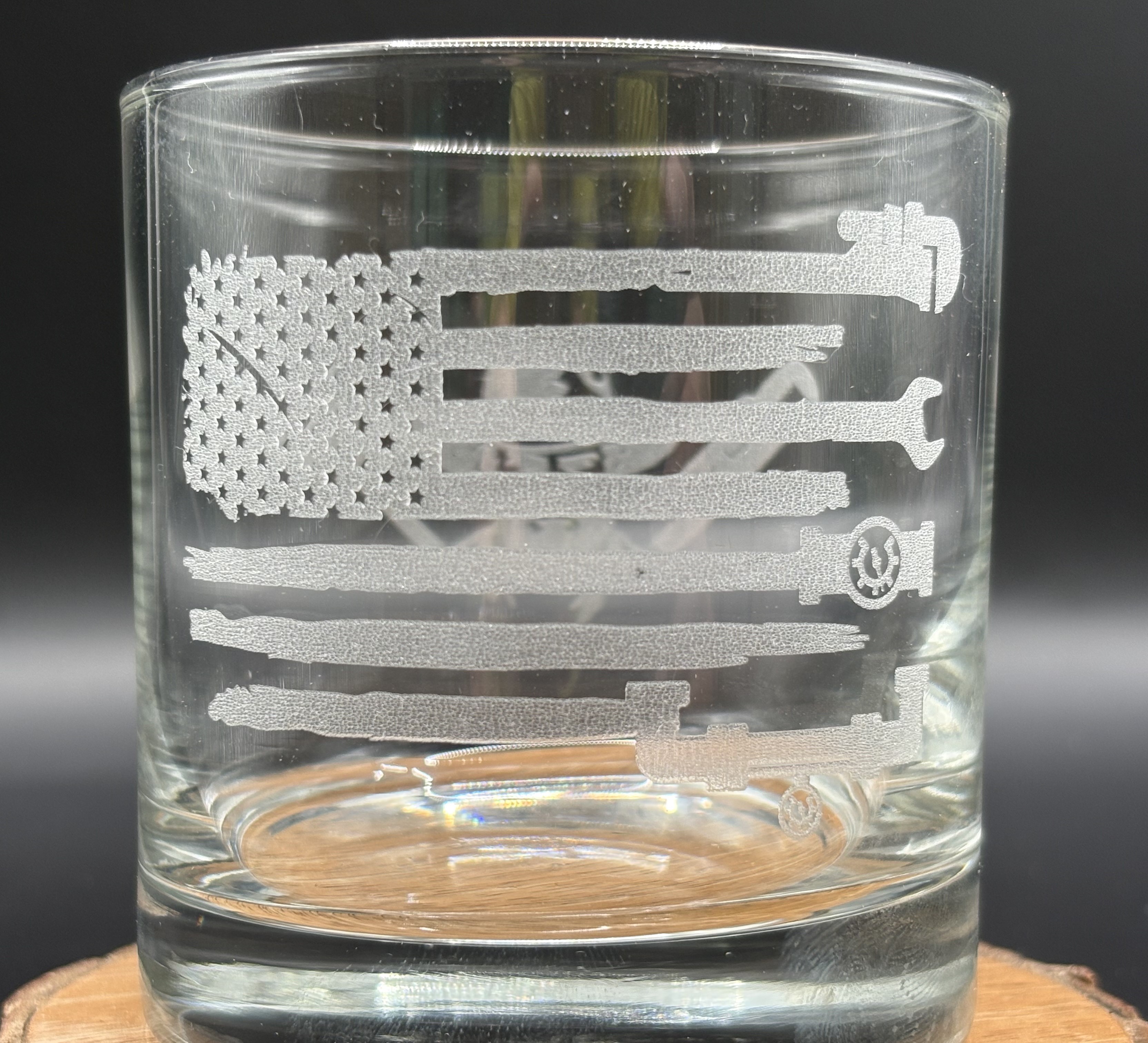 Custom Smooth Sided Lowball Whisky Glass
