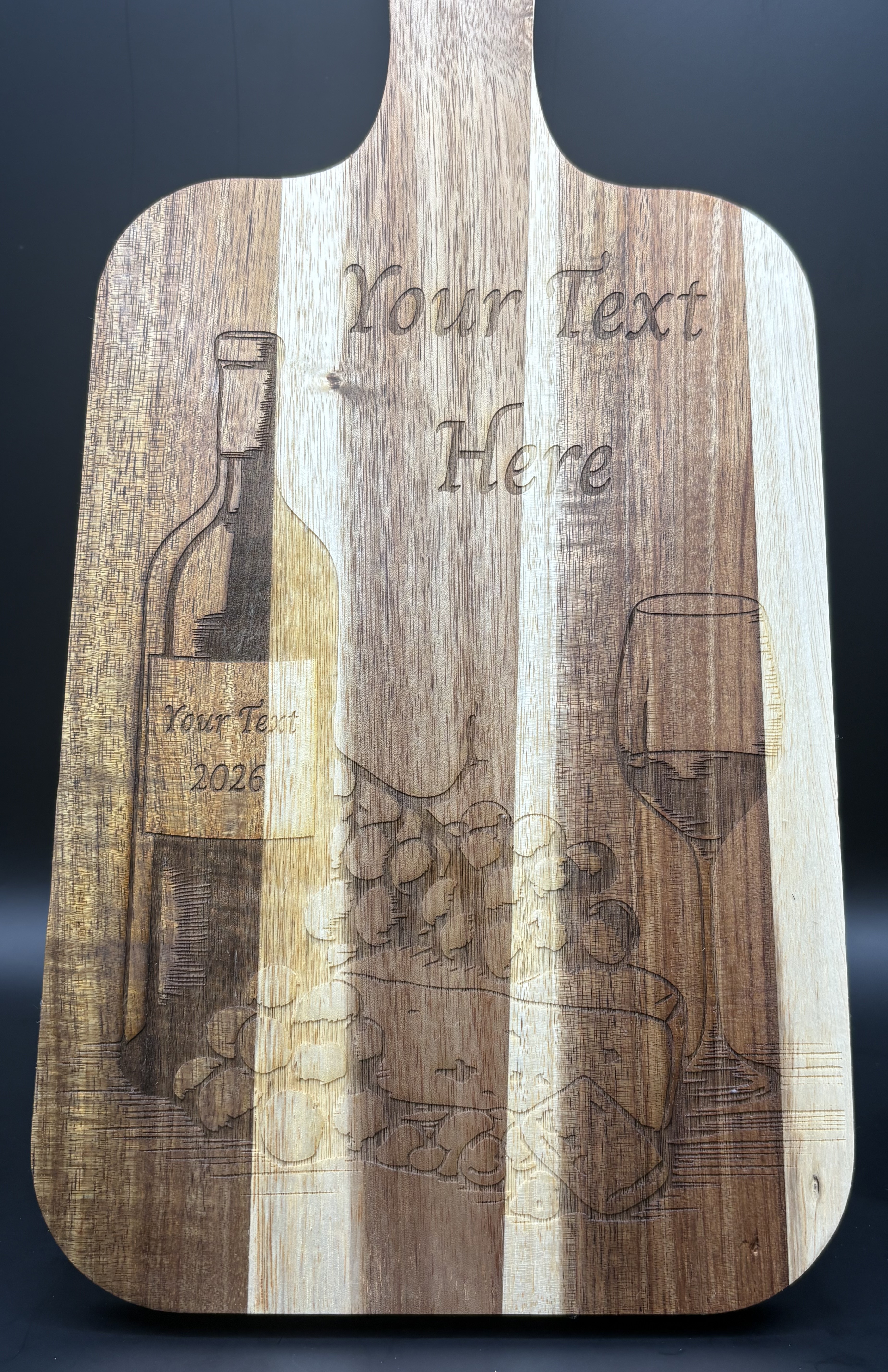 Custom Engraved Wooden Cutting Board (Acacia wood 15X7)