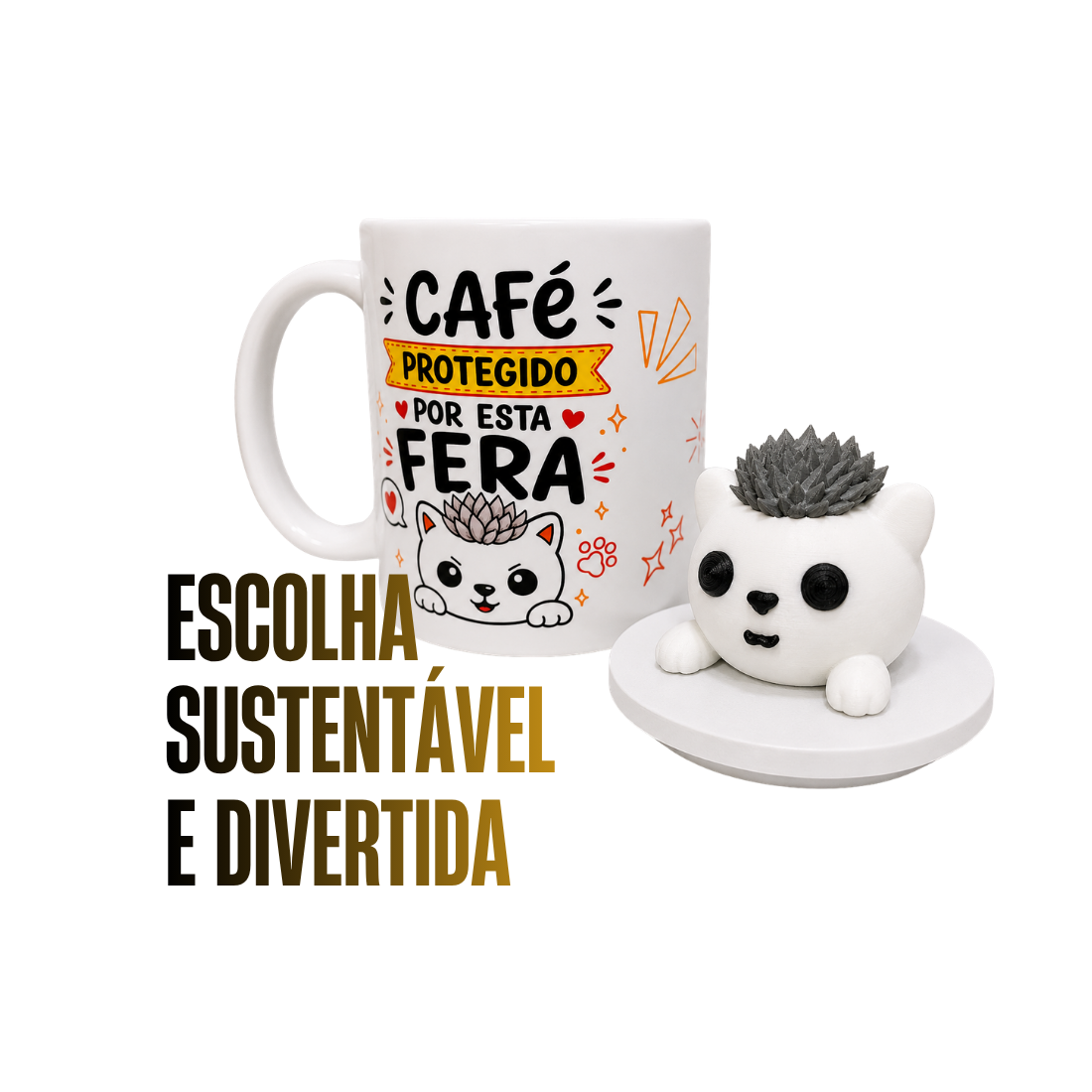 Kayka Colecionáveis - Café Protegido Por Esta Fera