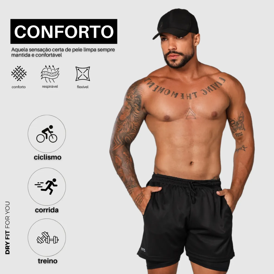 Bermuda Dupla Masculina 