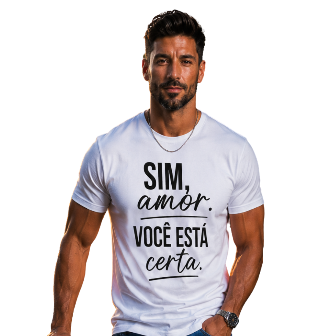 Camiseta Personalizada "Sim amor"