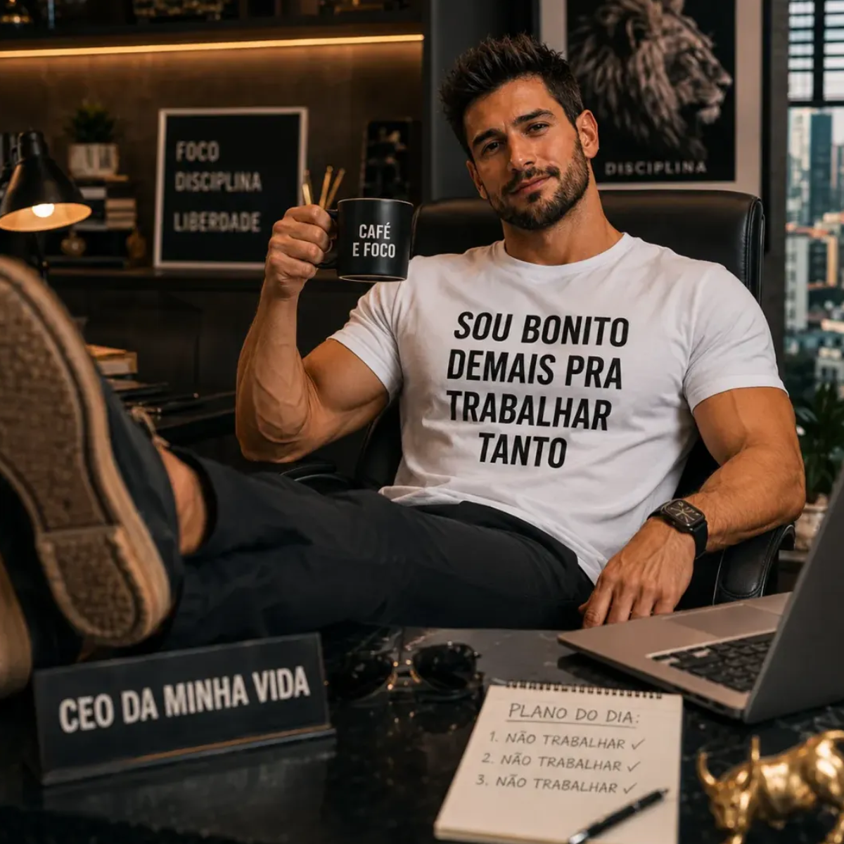 Camiseta Personalizada "Sou bonito demais"