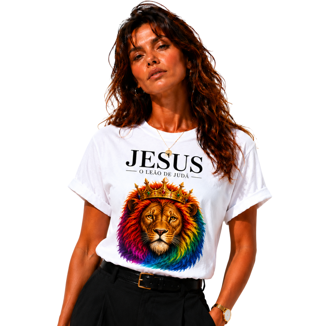 Camiseta Personalizada "Jesus leão de judá"