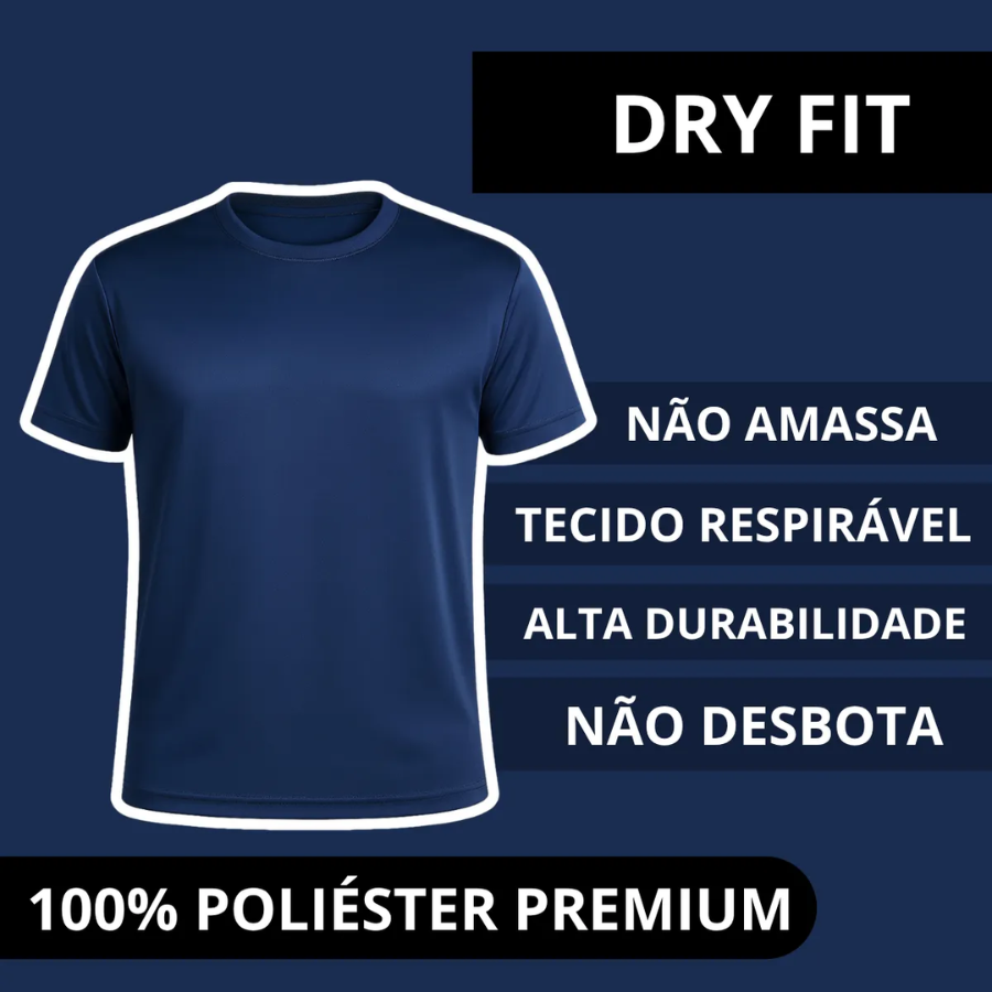 Kit 5 Camisas Masculinas Dry Fit