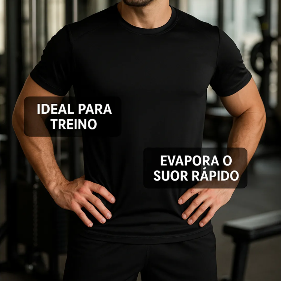 Kit 5 Camisas Masculinas Dry Fit