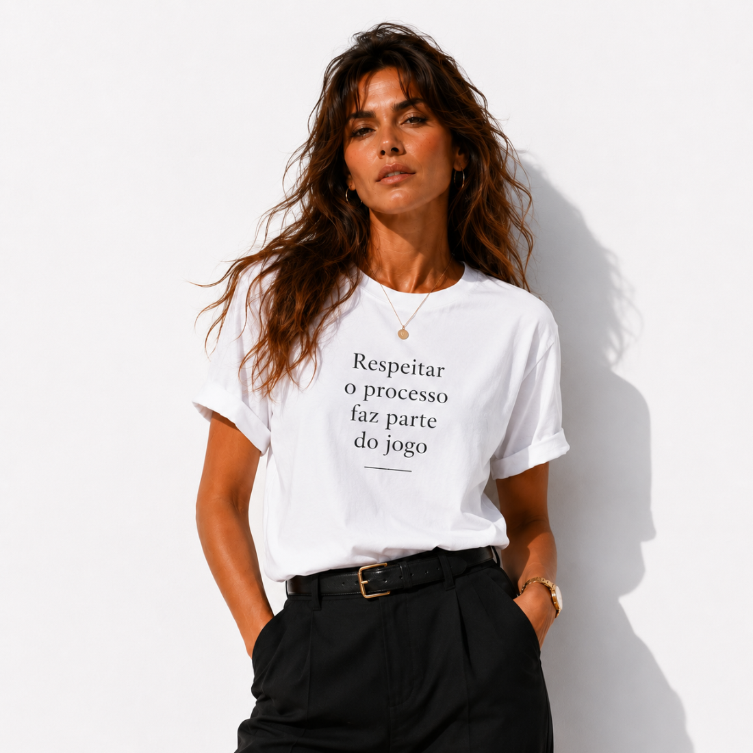 Camiseta Personalizada "Respeitar o processo"