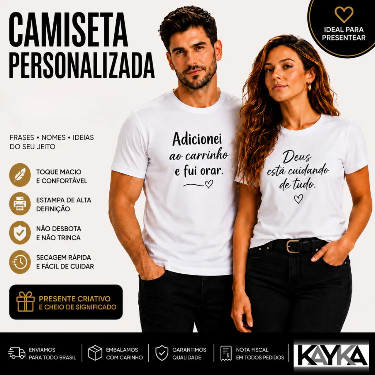 Camiseta Personalizada "Sou bonito demais"