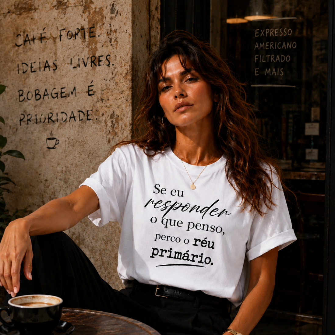 Camiseta Personalizada "Se eu responder o que penso"