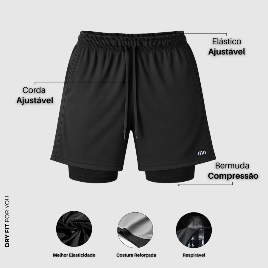 Bermuda Dupla Masculina 