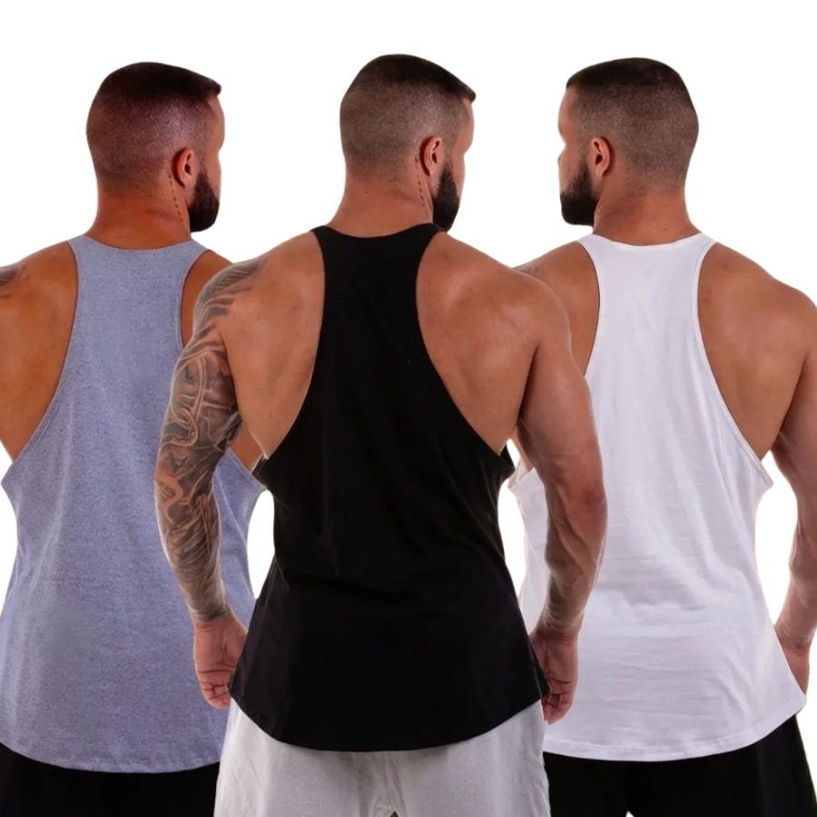 Kit 3 Camiseta Camisa Regata Masculina