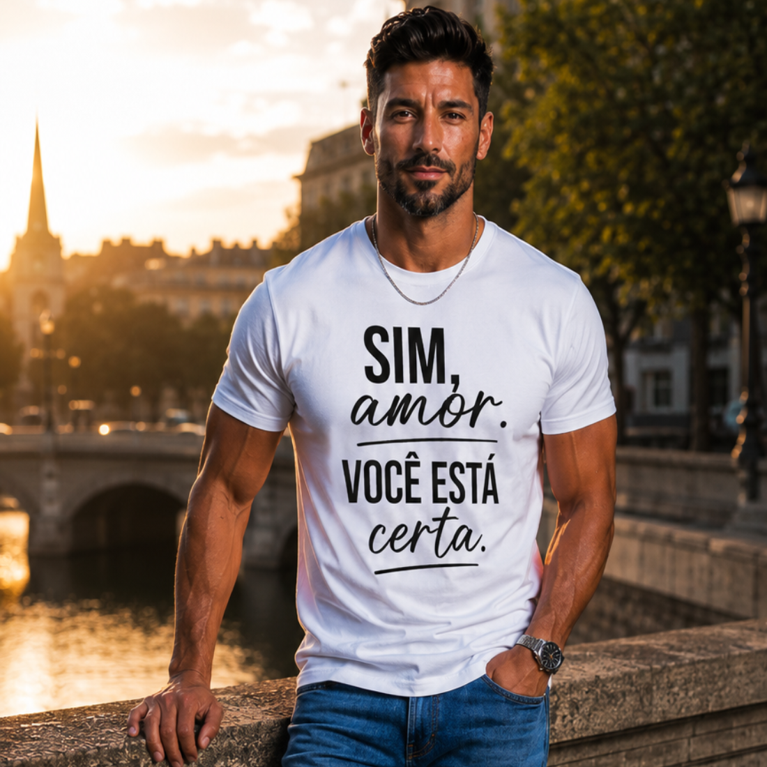Camiseta Personalizada "Sim amor"