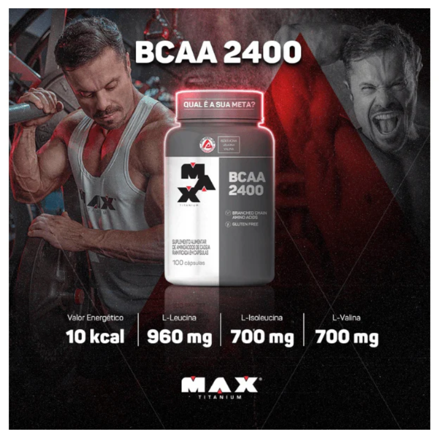 Bcaa 2400 Suplemento Max Titanium