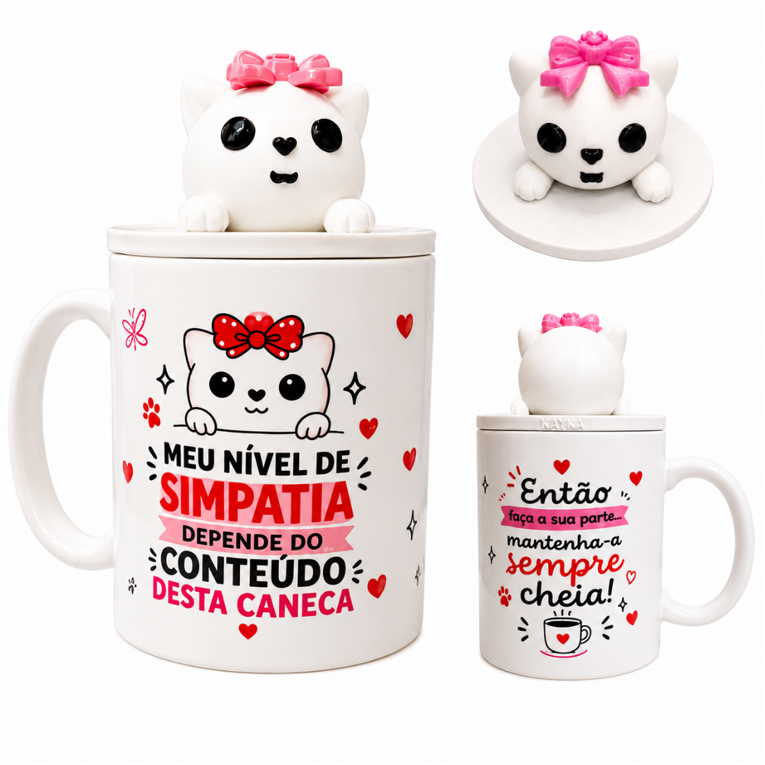 Kayka Colecionáveis - Minha Simpatia Depende do Conteúdo Desta Caneca 