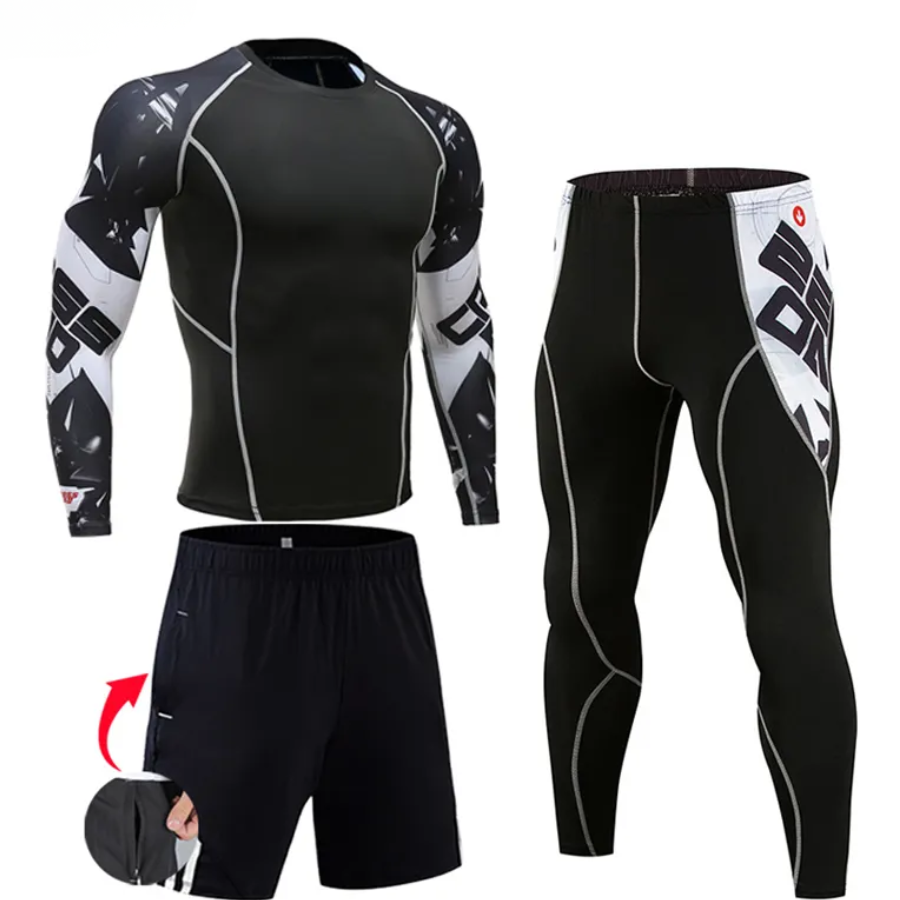 Roupa Compressão Corrida Masculina 